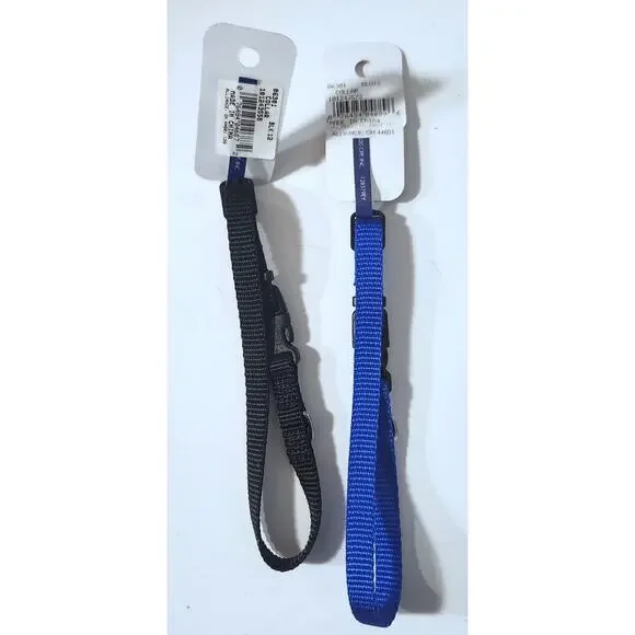 Coastal 2 Adjustable Collars 8 - 12" Clip  for Dog or Cat Blue and Black - Picture 2 of 2